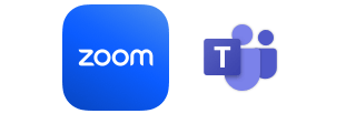 使用自带设备加入 Zoom 或 Microsoft Teams 会议