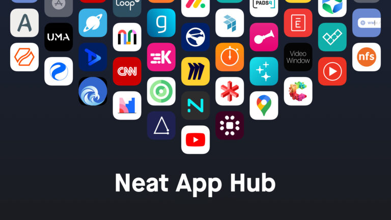 通过 Neat App Hub,企业可以在共享空间的 Neat 设备上直接运行越来越多的原生应用。